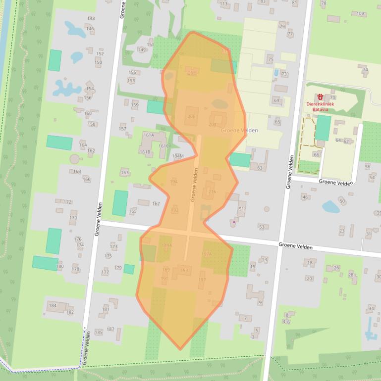 Kaart van postcodegebied 8211BE.