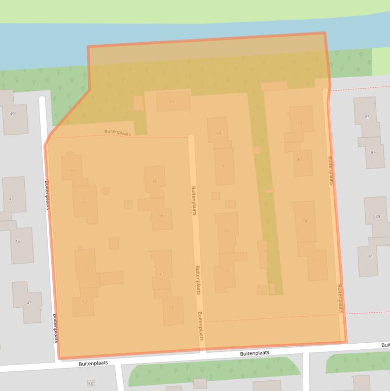 Kaart van postcodegebied 8212AC.