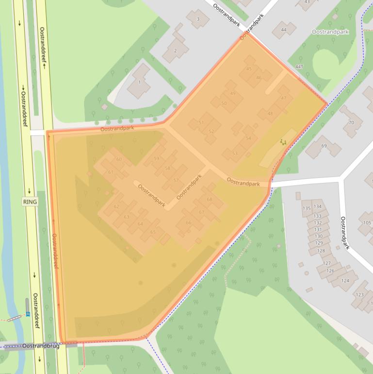 Kaart van postcodegebied 8212AR.