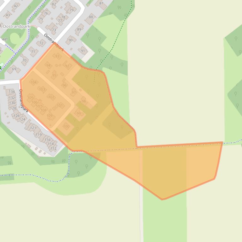 Kaart van postcodegebied 8212AT.