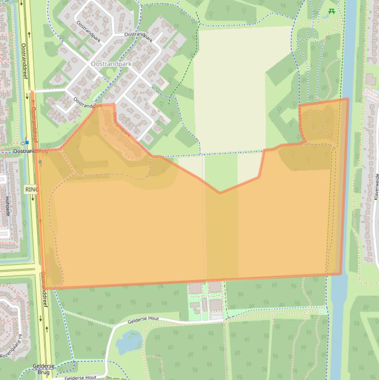 Kaart van postcodegebied 8212AV.