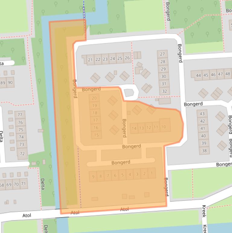 Kaart van postcodegebied 8212BA.