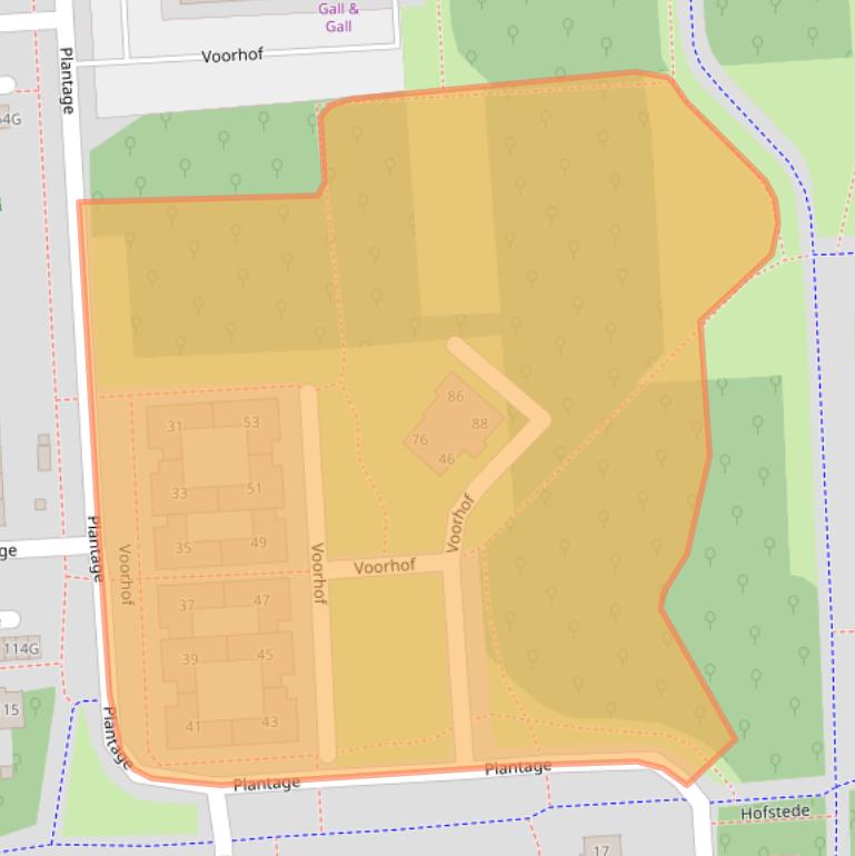 Kaart van postcodegebied 8212CP.