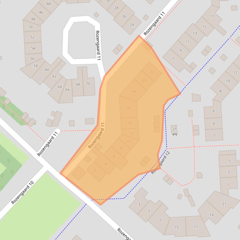 Kaart van postcodegebied 8212DA.