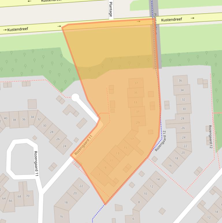 Kaart van postcodegebied 8212DC.