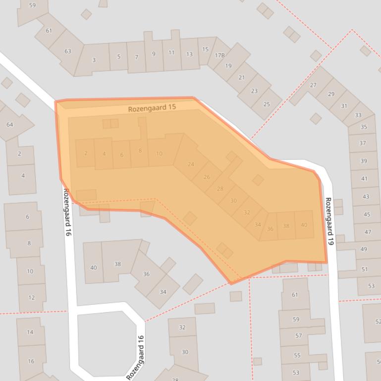 Kaart van postcodegebied 8212DJ.