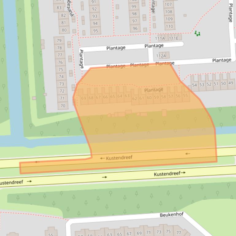 Kaart van postcodegebied 8212VD.
