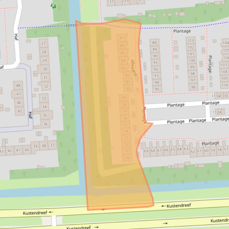 Kaart van postcodegebied 8212VE.