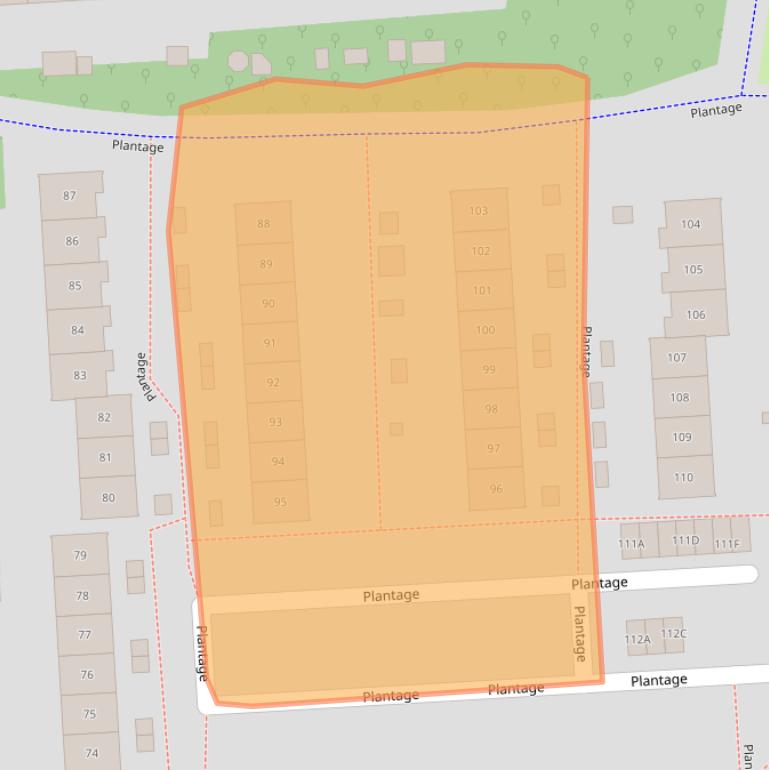 Kaart van postcodegebied 8212VG.