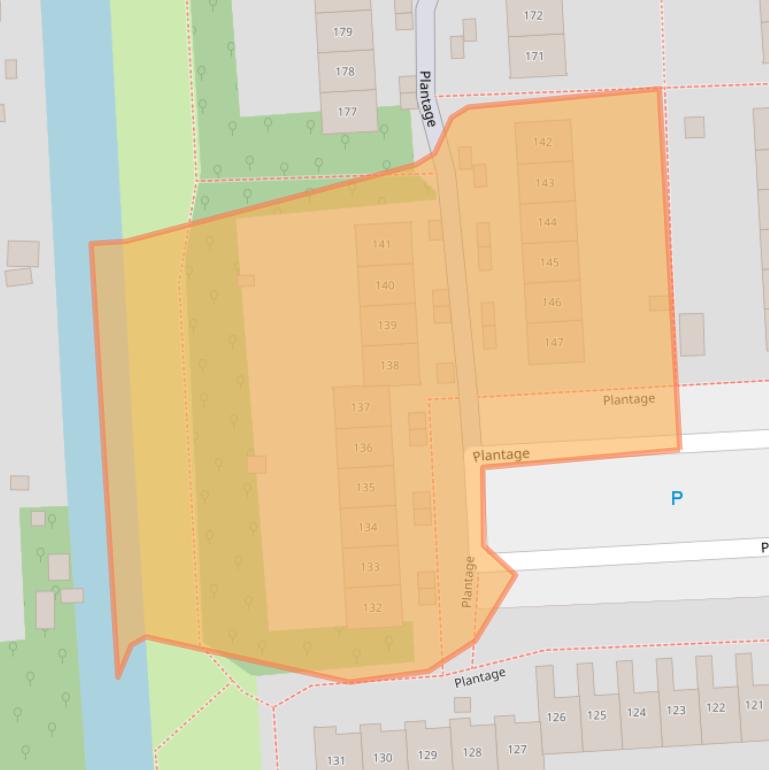 Kaart van postcodegebied 8212VJ.