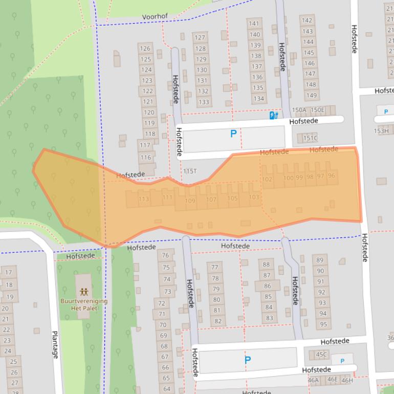 Kaart van postcodegebied 8212WH.