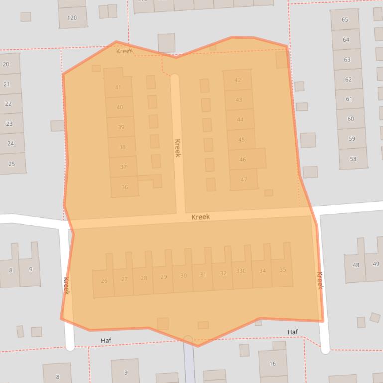 Kaart van postcodegebied 8212XB.