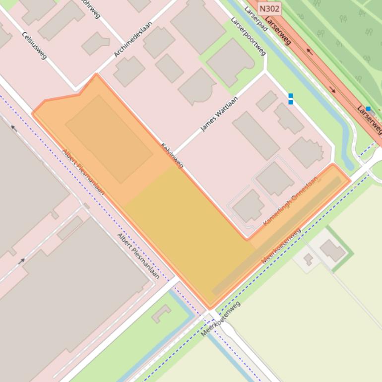 Kaart van postcodegebied 8218MC.