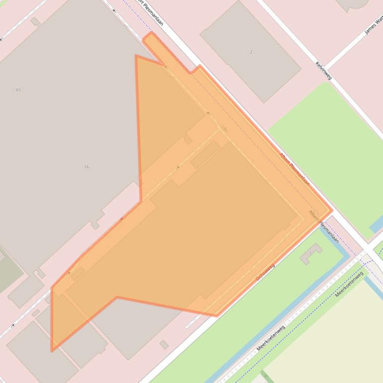 Kaart van postcodegebied 8218MG.