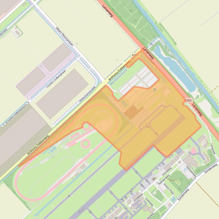 Kaart van postcodegebied 8218PA.