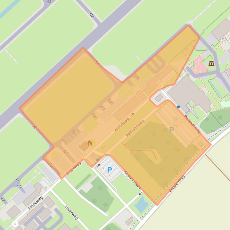 Kaart van postcodegebied 8218PE.