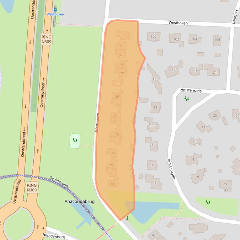 Kaart van postcodegebied 8219AG.