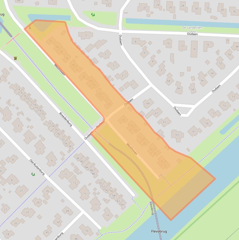 Kaart van postcodegebied 8219AH.