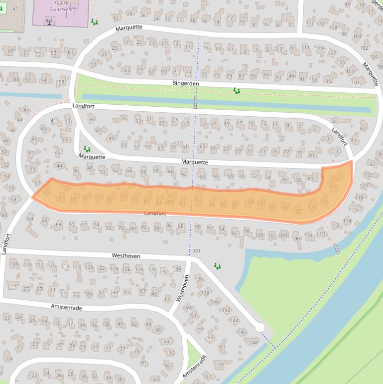 Kaart van postcodegebied 8219AK.