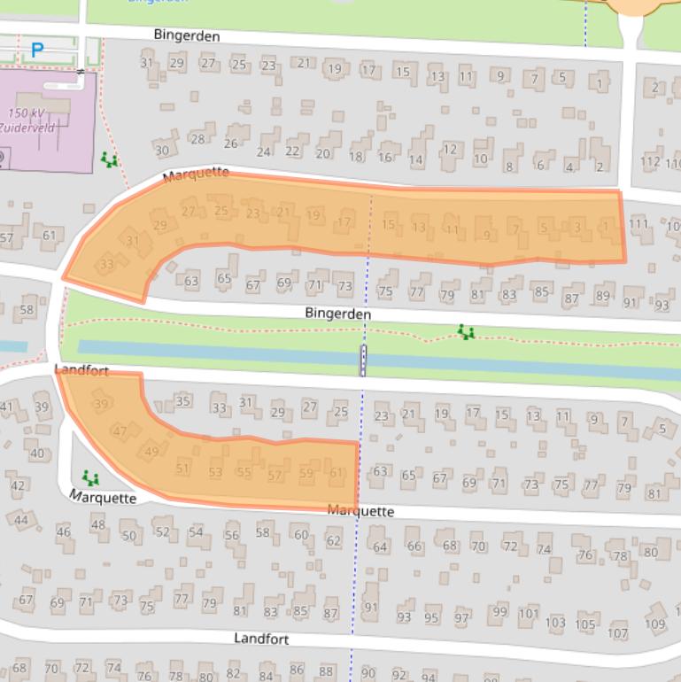 Kaart van postcodegebied 8219AN.