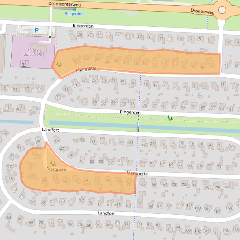 Kaart van postcodegebied 8219AR.