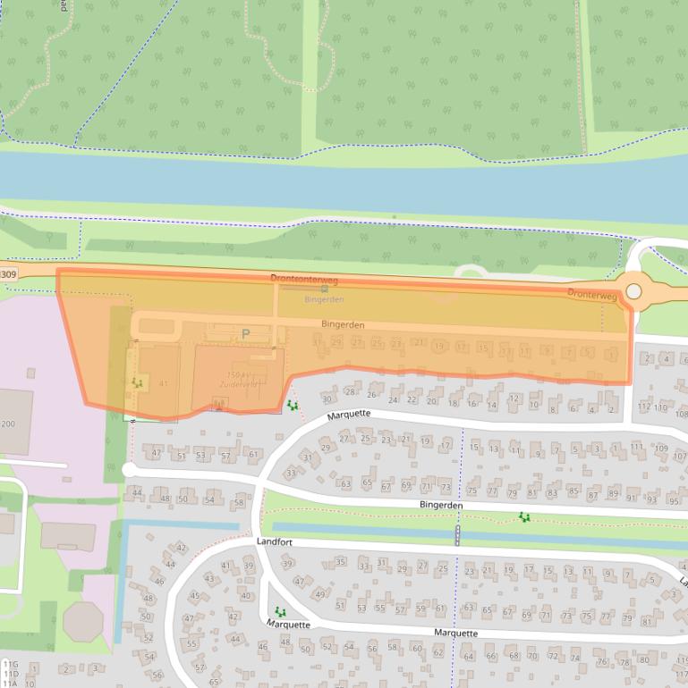 Kaart van postcodegebied 8219AT.