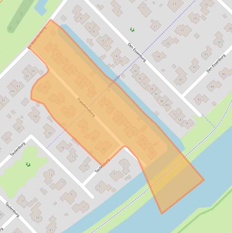 Kaart van postcodegebied 8219BJ.