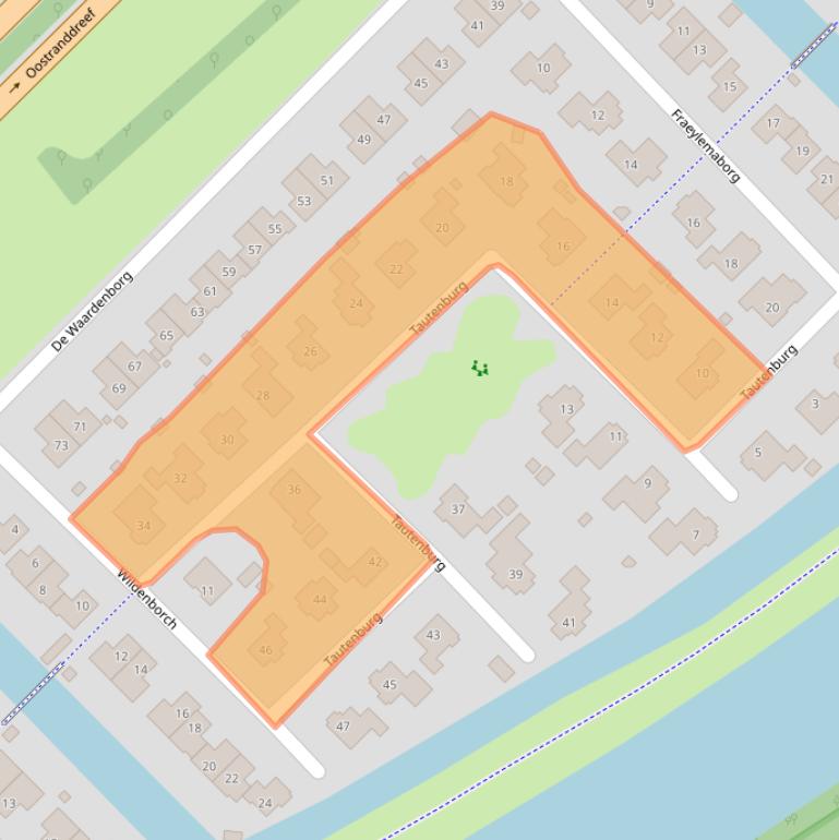 Kaart van postcodegebied 8219BL.