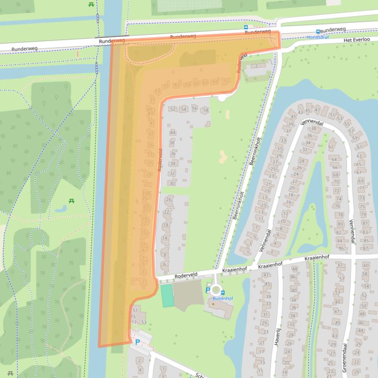 Kaart van postcodegebied 8219CA.