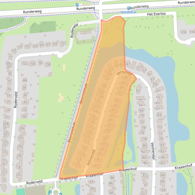 Kaart van postcodegebied 8219CD.