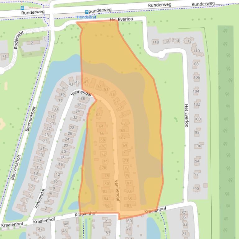 Kaart van postcodegebied 8219CE.
