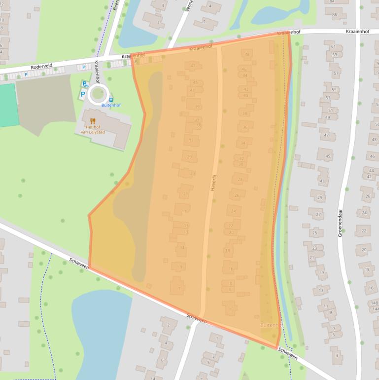 Kaart van postcodegebied 8219DA.