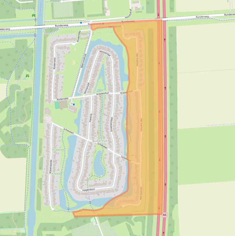 Kaart van postcodegebied 8219DH.