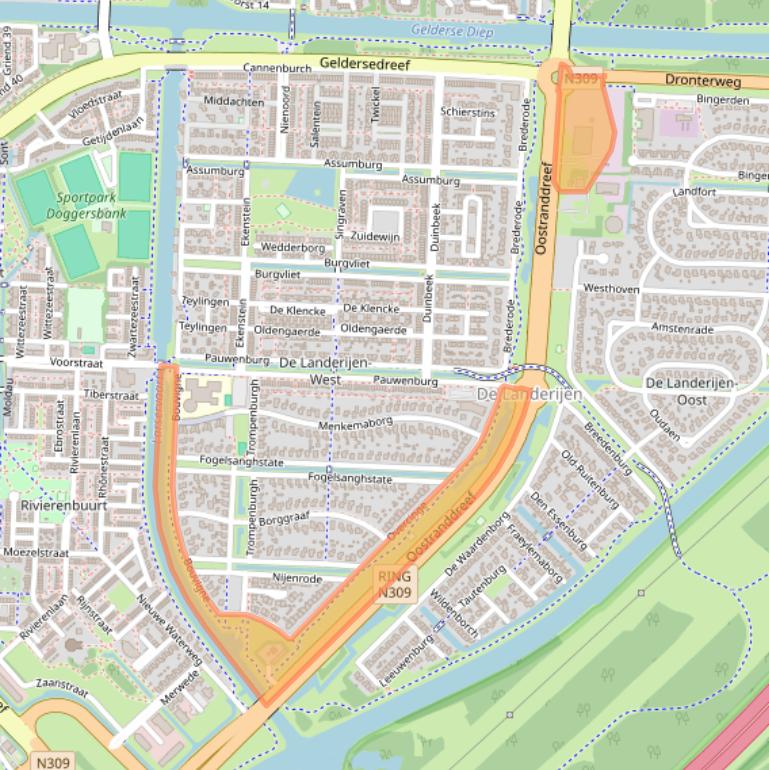 Kaart van postcodegebied 8219HA.
