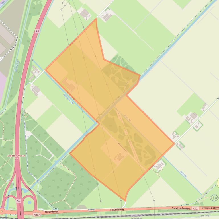 Kaart van postcodegebied 8219PA.