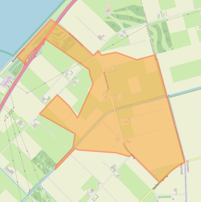 Kaart van postcodegebied 8219PD.