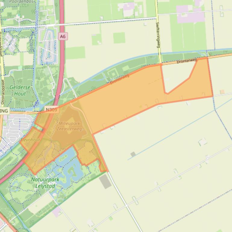 Kaart van postcodegebied 8219PN.