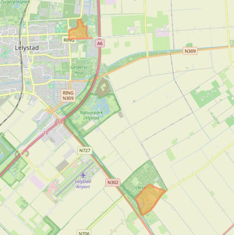 Kaart van postcodegebied 8219PV.