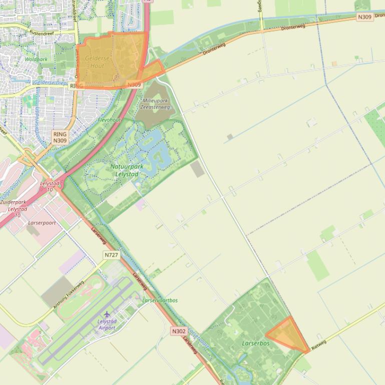 Kaart van postcodegebied 8219PX.