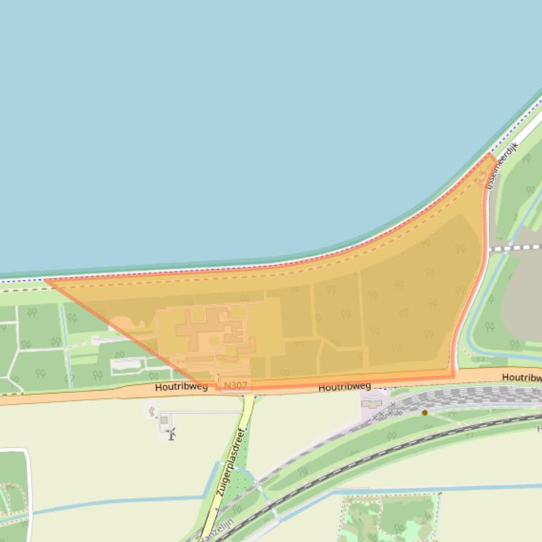 Kaart van postcodegebied 8221RA.