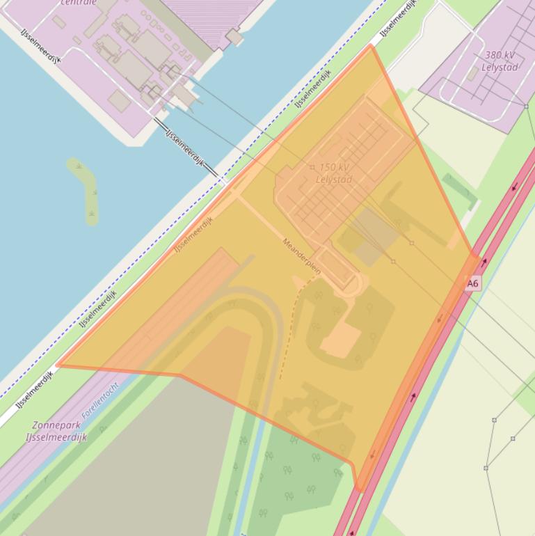 Kaart van postcodegebied 8221RD.