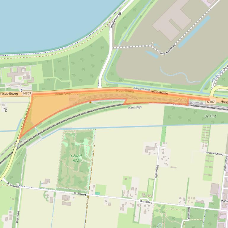 Kaart van postcodegebied 8221RE.