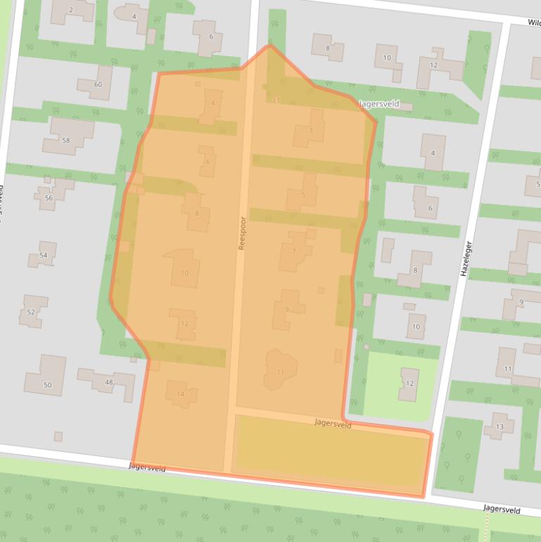 Kaart van postcodegebied 8222AD.