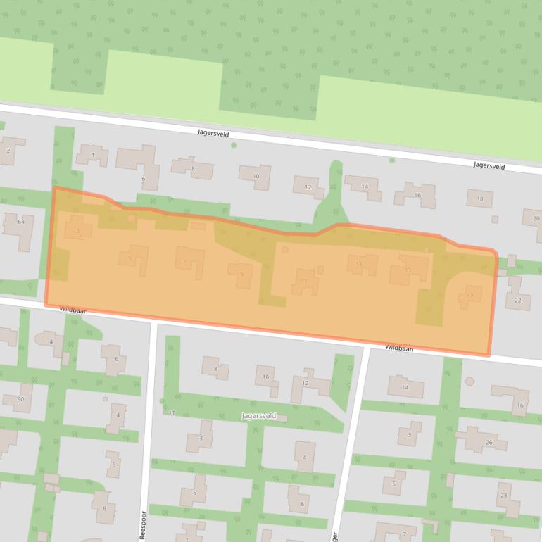 Kaart van postcodegebied 8222AE.