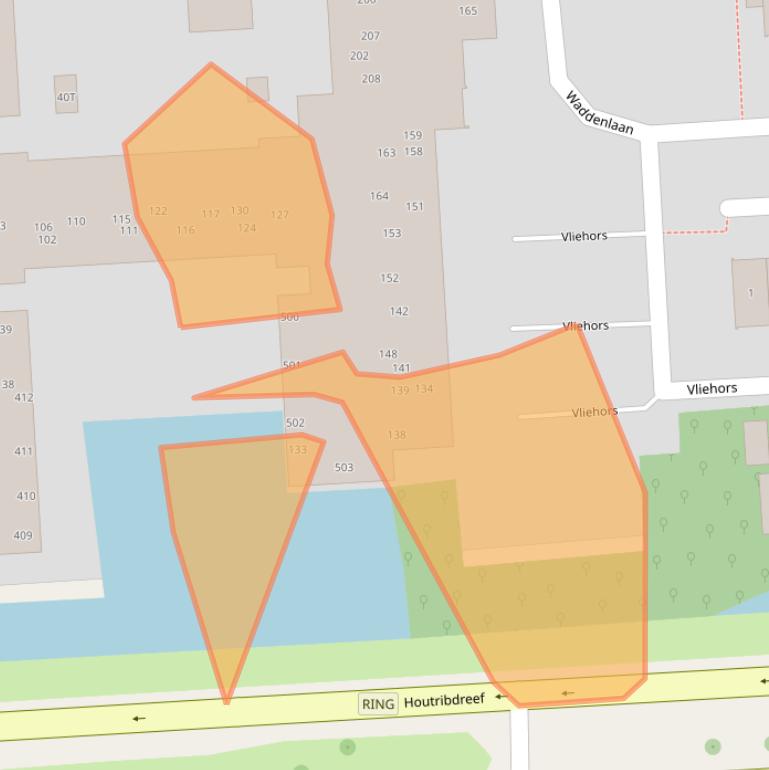 Kaart van postcodegebied 8223CG.