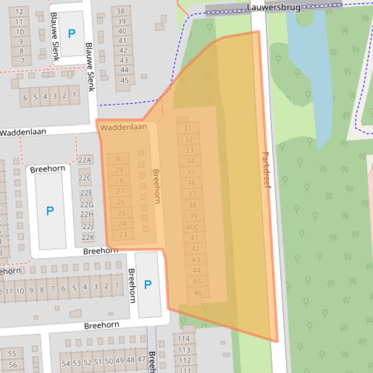 Kaart van postcodegebied 8223CN.