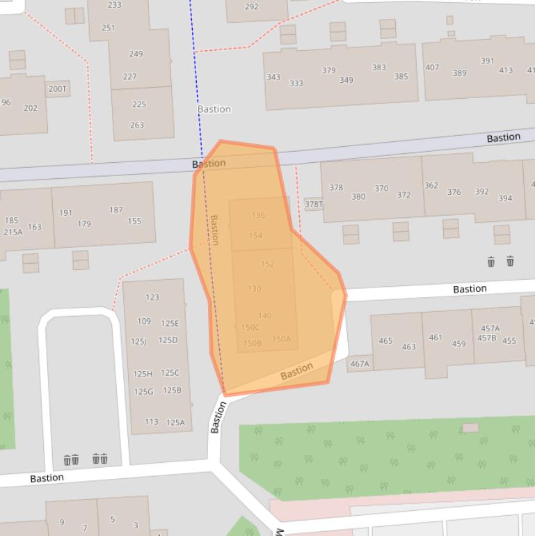 Kaart van postcodegebied 8223GC.