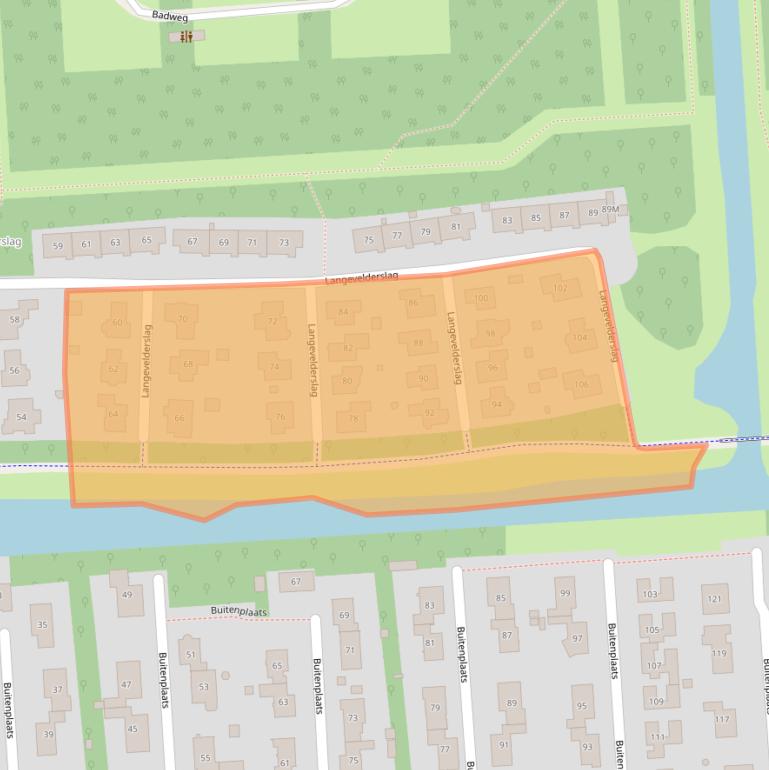 Kaart van postcodegebied 8223PE.