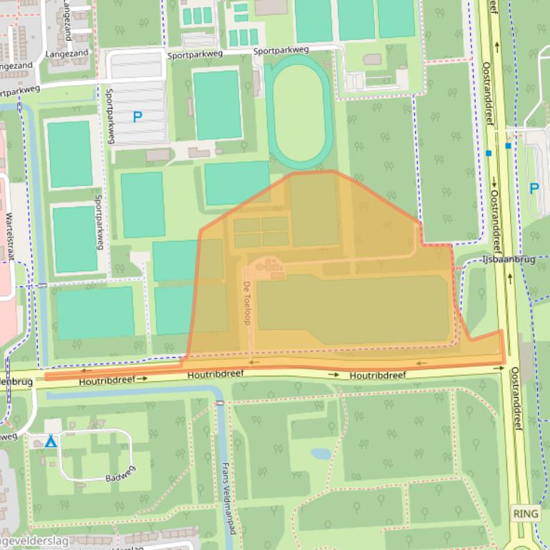 Kaart van postcodegebied 8223PH.