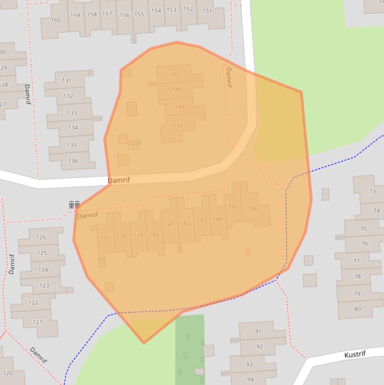 Kaart van postcodegebied 8224AN.